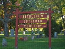 Bethlehem Lutheran Cemetery Sign